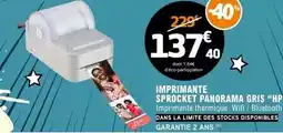E.Leclerc Hp - imprimante sprocket panorama gris offre