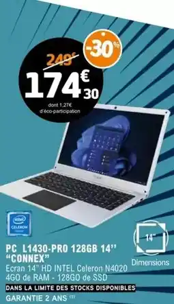 E.Leclerc Ram - pc l1430-pro 128gb 14 offre