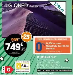E.Leclerc Lg - tv qned 4k offre