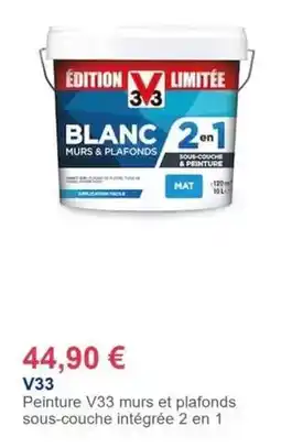 Décor Discount V33 - peinture murs et plafonds sous-couche intégrée 2 en 1 offre