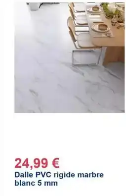 Décor Discount Dalle pvc rigide marbre blanc offre