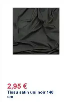 Décor Discount Tissu satin uni noir offre