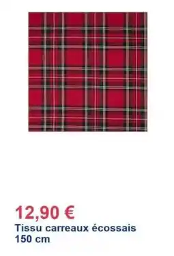 Décor Discount Tissu carreux écossais offre
