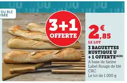Bi1 3 baguettes rustique u +1 offerte offre
