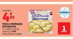 Auchan RISTORANTE Pizza 4 fromages offre