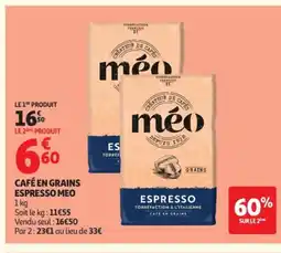 Auchan MEO Café en grains espresso offre