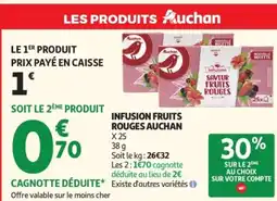 Auchan AUCHAN Infusion fruits rouges offre