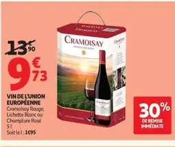 Auchan Vin de l'union européenne offre