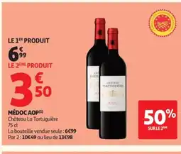 Auchan CHÂTEAU LA TARTUGUIÈRE Médoc aop offre