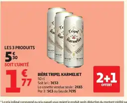Auchan TRIPEL KARMELIET Bière offre