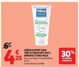 Auchan MIXA Crème expert soin très hydratant anti- imperfections offre