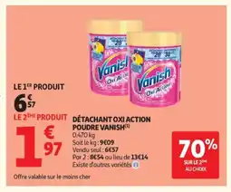 Auchan VANISH Détachant oxi action poudre offre
