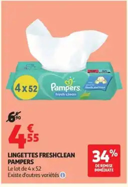 Auchan PAMPERS Lingettes freshclean offre