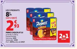 Auchan LU Prince chocolat offre