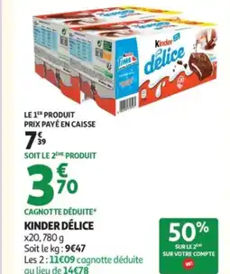 Auchan KINDER DÉLICE offre