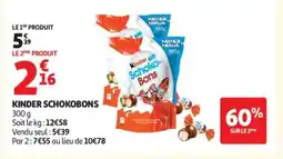 Auchan KINDER Schokobons offre