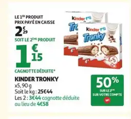 Auchan KINDER Tronky offre