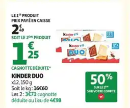 Auchan KINDER Duo offre