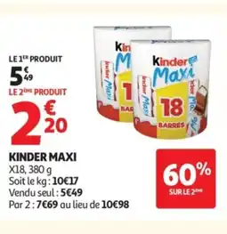 Auchan KINDER Maxi offre