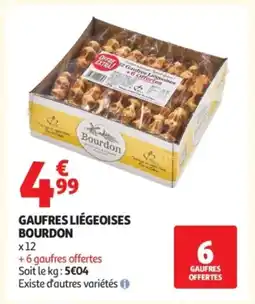 Auchan BOURDON Gaufres liégeoises offre