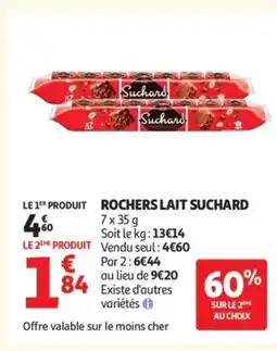 Auchan SUCHARD Rochers lait offre