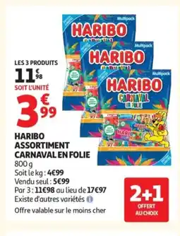 Auchan HARIBO Assortiment carnaval en folie offre