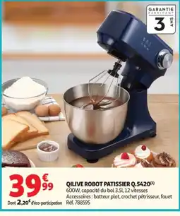 Auchan QILIVE Robot patissier Q5420 offre
