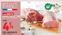 Auchan Porc longe sans os offre
