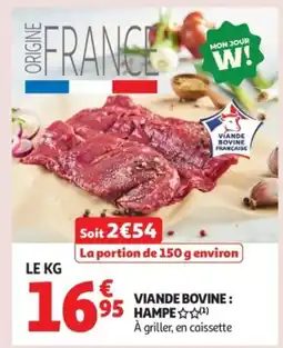 Auchan Viand bovine hampe offre