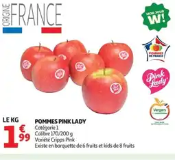 Auchan Pommes pink lady offre