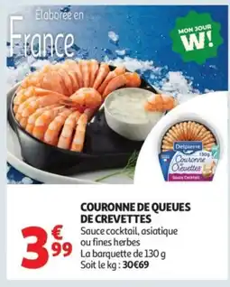 Auchan Couronne de queues de crevettes offre