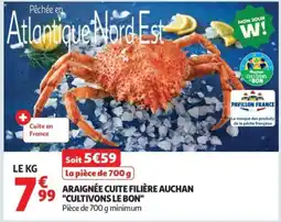 Auchan Araignée cuite filière auchan cultivons le bon offre