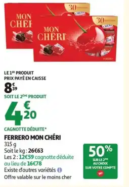 Auchan MON CHÉRI Ferrero offre