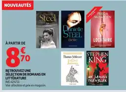 Auchan Retrouvez une sélection de romans en littérature offre