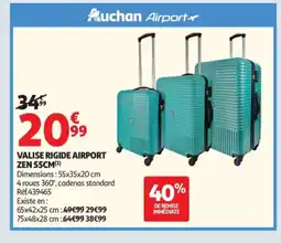 Auchan Valise rigide airport zen offre