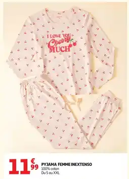 Auchan INEXTENSO Pyjama femme offre