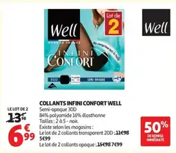 Auchan WELL Collants infini confort offre