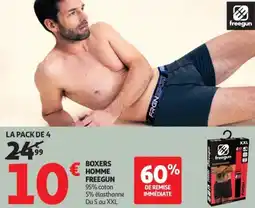 Auchan FREEGUN Boxers homme offre