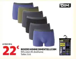 Auchan DIM Boxers homme dimentielle offre