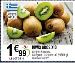 marché frais Géant Kiwis gros x10 offre