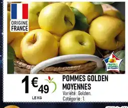 marché frais Géant Pommes golden moyennes offre