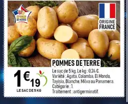 marché frais Géant Pommes de terre offre