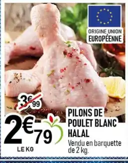 marché frais Géant Pilons de poulet blanc halal offre