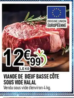 marché frais Géant Viande de bœuf basse côte sous vide halal offre