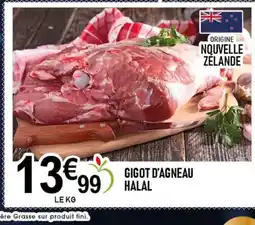 marché frais Géant Gigot d'agneau halal offre