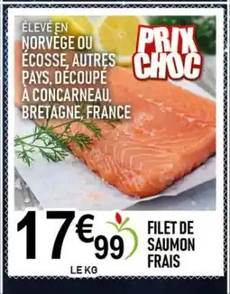 marché frais Géant Filet de saumon frais offre