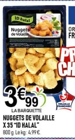 marché frais Géant ID HALAL Nuggets de volaille x35 offre