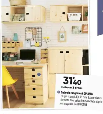 Bricorama Cube de rangement dinamic offre