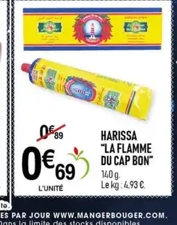 marché frais Géant LA FLAMME DU CAP BON Harissa offre