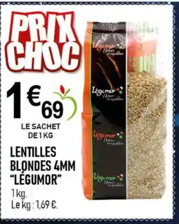 marché frais Géant LEGUMOR Lentilles blondes 4mm offre